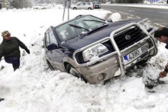 Снегопады в Европе