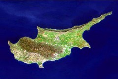 Вид Кипра из космоса