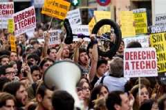 Испанцы протестуют