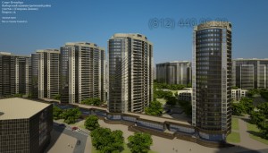 Новый жилой комплекс в Выборгском районе Петербурга