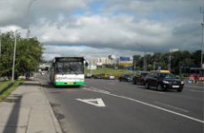 В центре столицы выделенные полосы для автобусов появятся в 2012 году