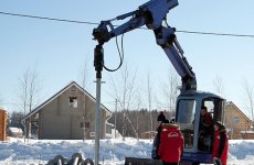 Технология установки винтовых свай